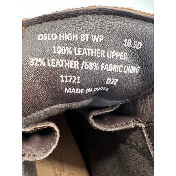 Polo Ralph Lauren Oslo High Waterproof Leather Suede Boots Men's Size 10.5D - Picture 3 of 11